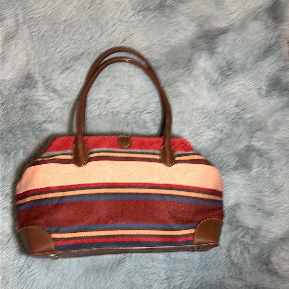 St.‎ John’s Bay Striped Brown and Red Women's Bag